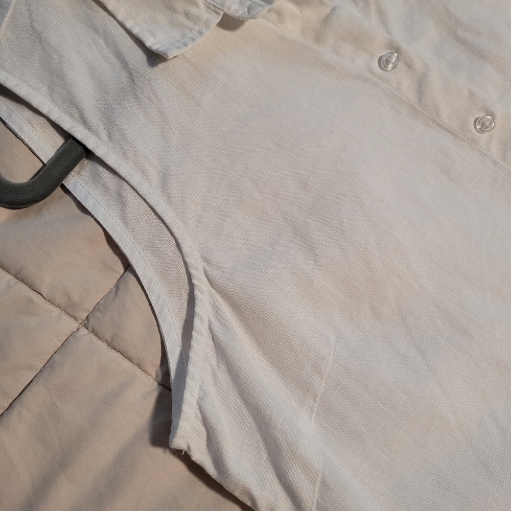 Garnet Hill Linen Shirtdress - Picture 3 of 9